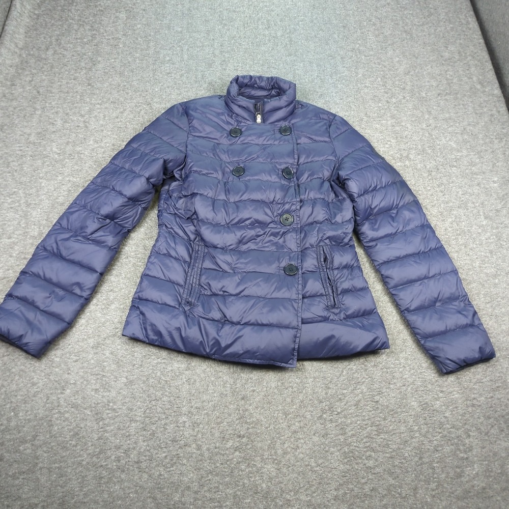 Lauren Ralph Lauren Puffer Jacket Womens Extra Small Purple Full Zip Down Filled